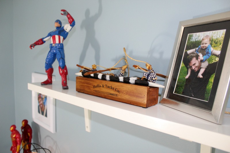 Star Wars Boys Room Makeover Memory Shelf