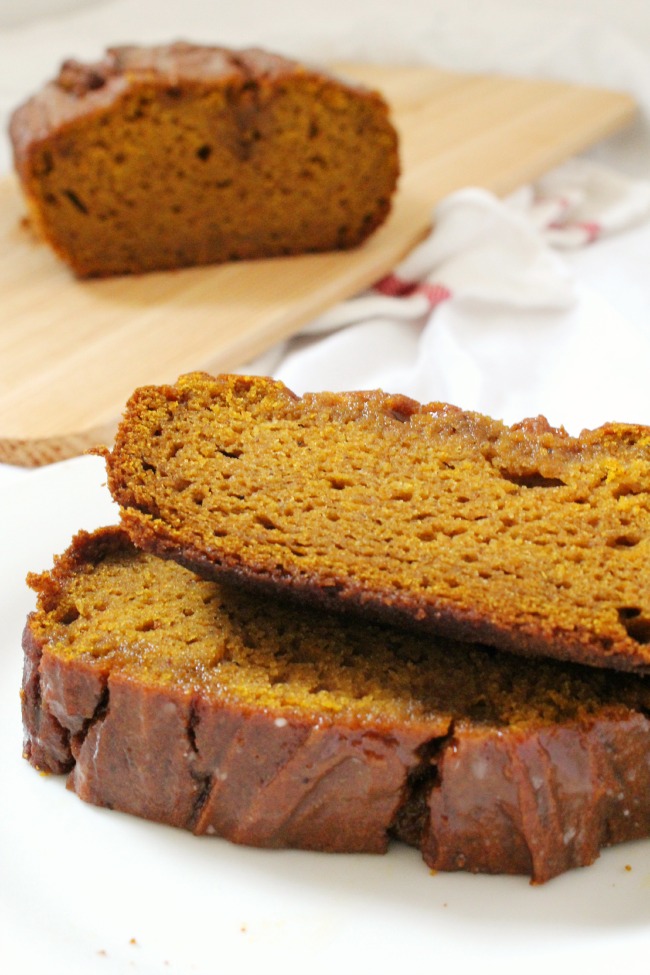 Gluten-Free Glazed Pumpkin Spice Loaf