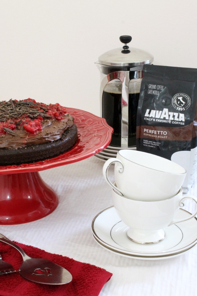 Pair Chocolate Cake with Perfecto Lavazza