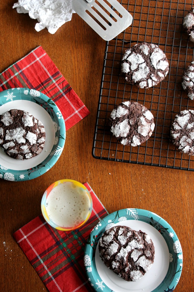 Almost Too Pretty To Eat Gluten-Free Crinkle Cookies