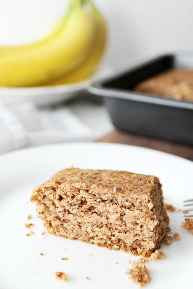 Banana Snacking Cake Gluten-Free www.bestofthislife.com 650x975