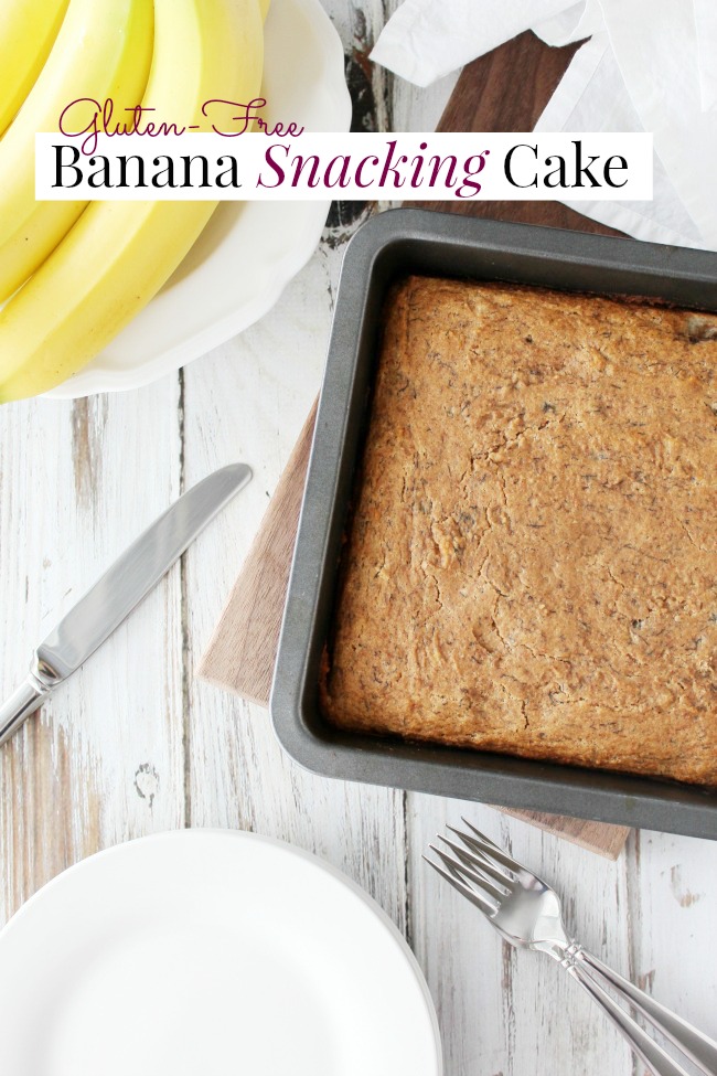 Gluten-Free Banana Snacking Cake www.bestofthislife.com 650x975