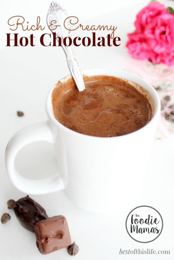 Rich & Creamy Hot Chocolate www.bestofthislife.com