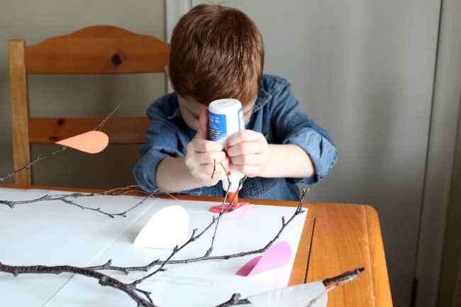 Paper Heart Tree Craft - Tell your kids how special they are!