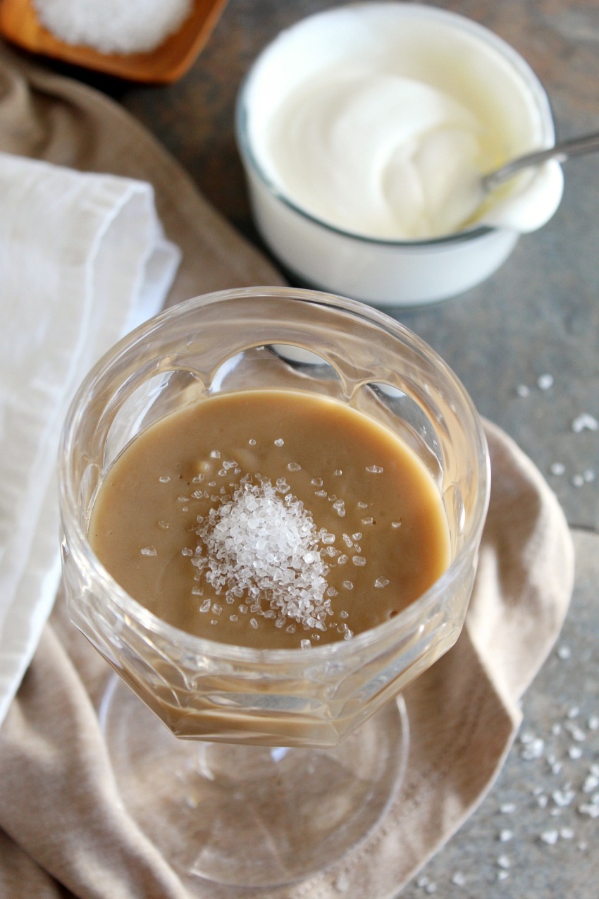 Caramel Pudding made from Almond Breeze beverage