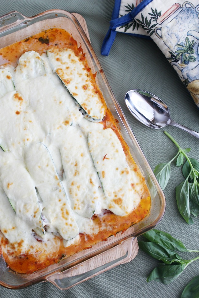 No-Noodle Vegetarian Zucchini Lasagna