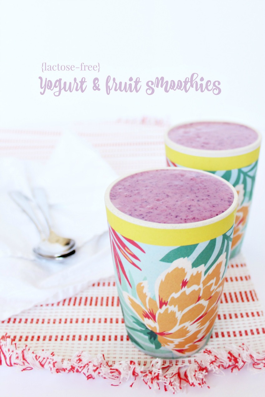 Lactose-Free Yogourt and Fruit Smoothies