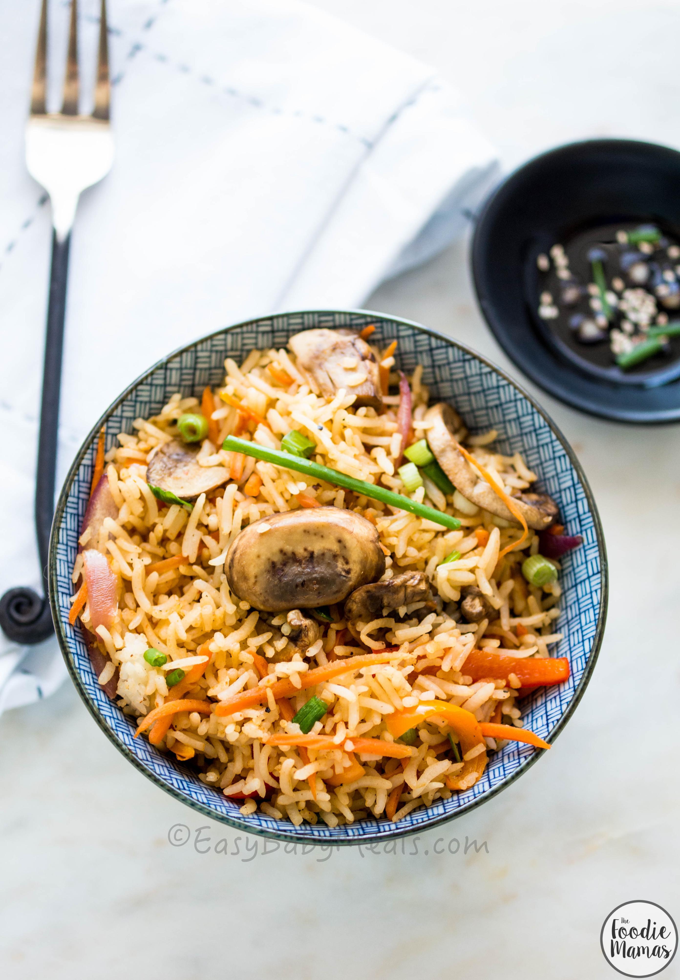 Quick Mushroom Fried Rice3