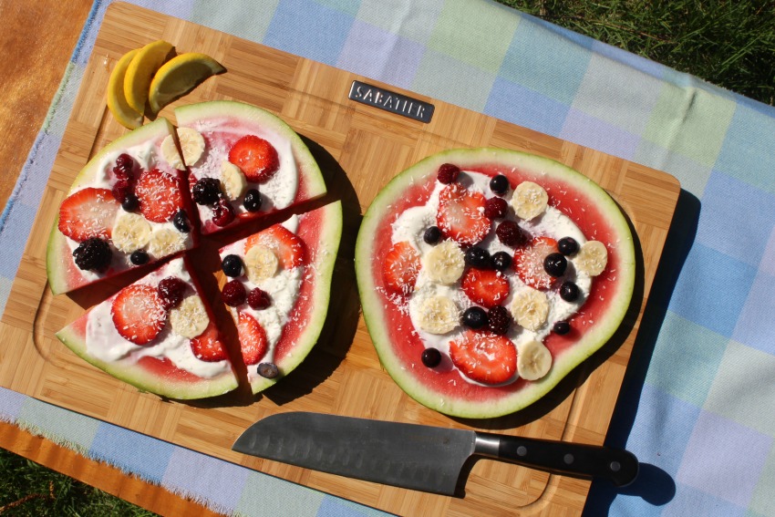 How to make watermelon pizza