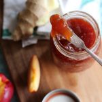 Homemade Nectarine Ginger Jam bestofthislife.com