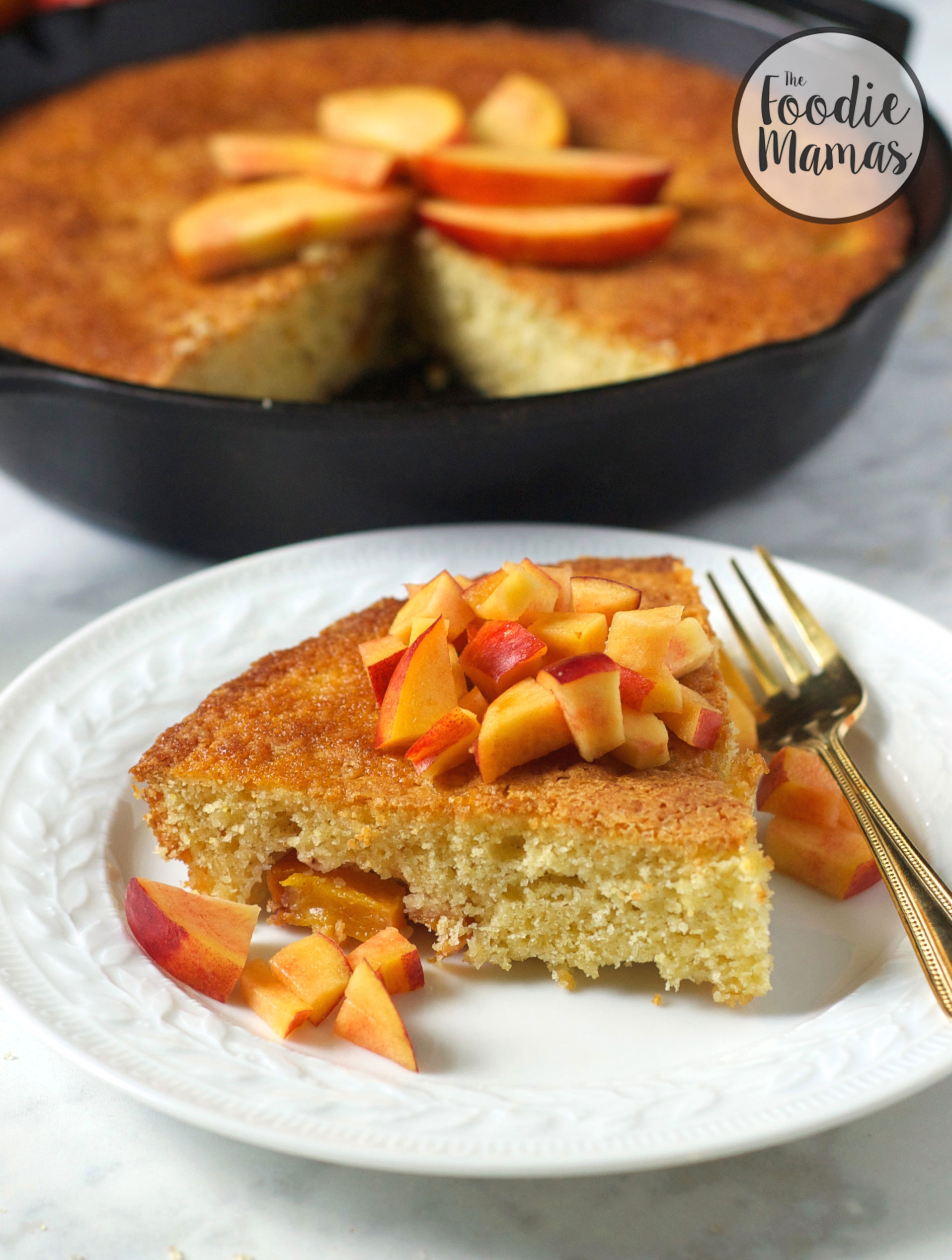 Nectarine-Skillet-Cake