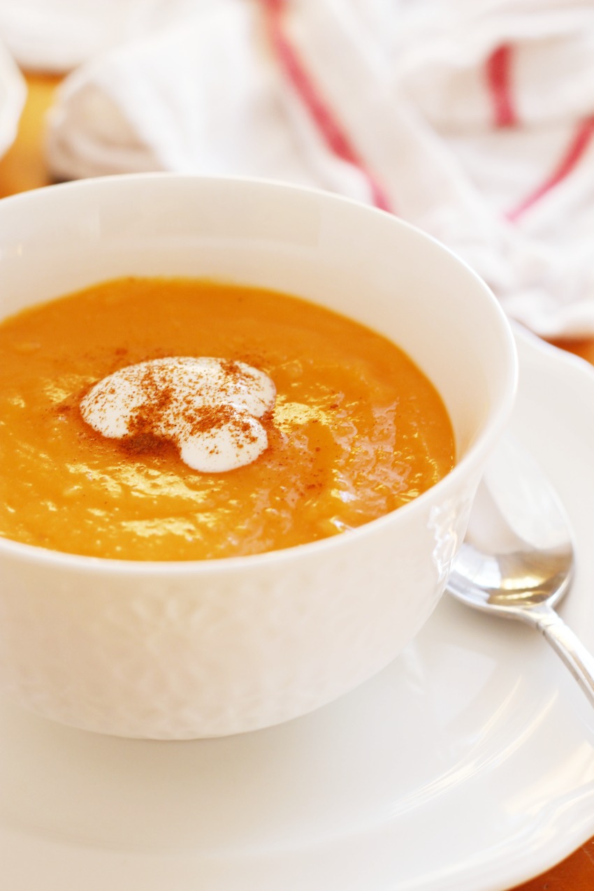 Simple & Healthy Sweet Potato Ginger Soup