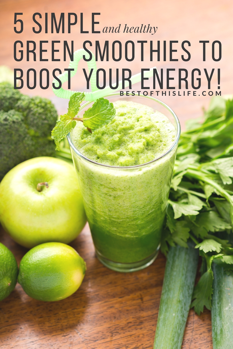 5 Simple and Healthy Green Smoothies To Boost Your Energy