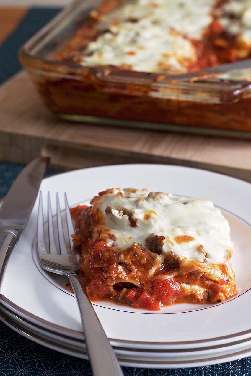 A Healthier Meat Lasagna