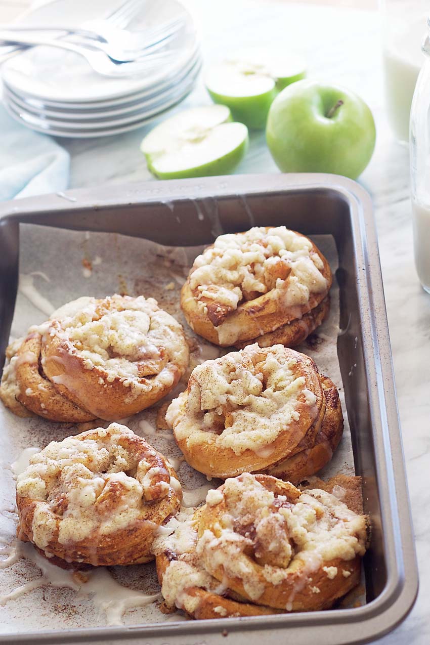 Delectable Southern Style Apple Cinnamon Brioches