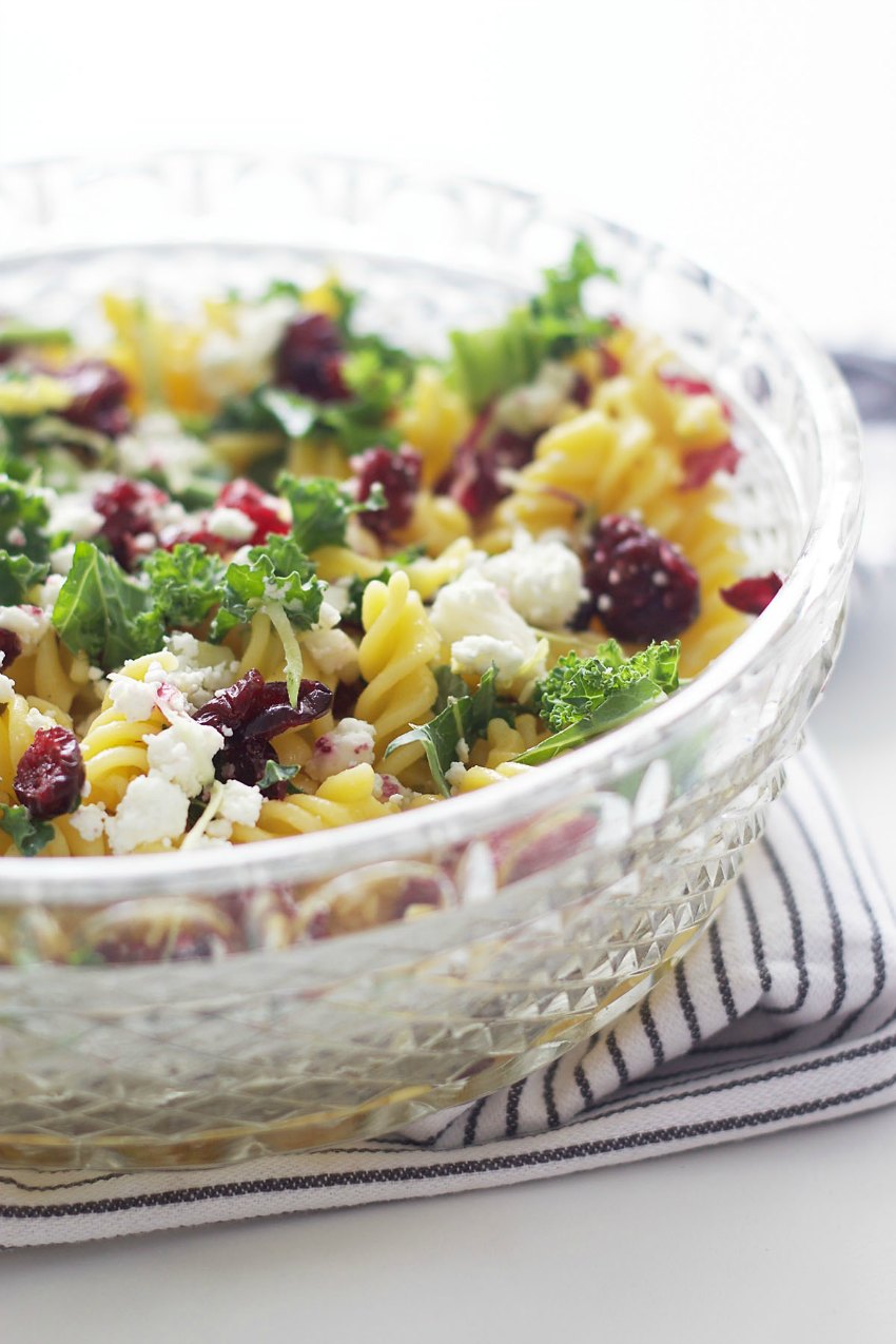 Springtime Pasta Salad with Radicchio + Goat’s Cheese