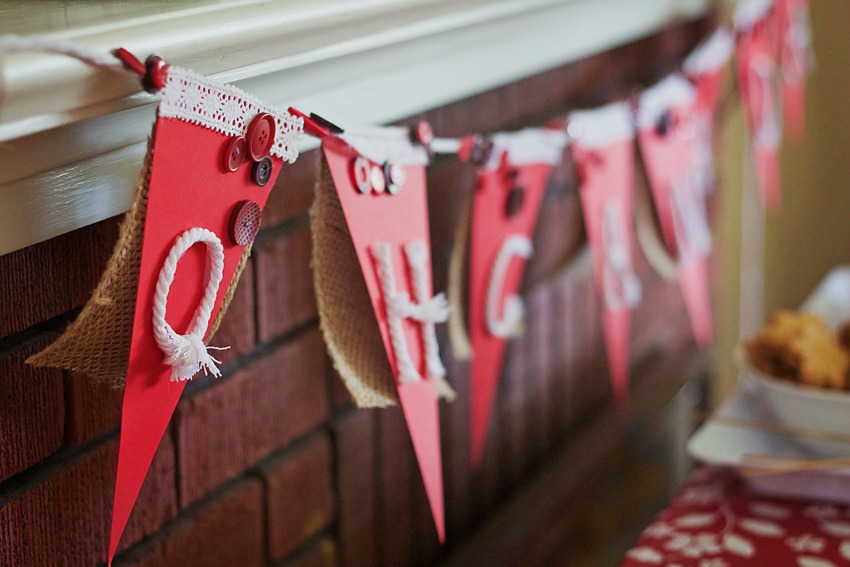 How To Make Shabby Chic Bunting For Your Canada Day Party