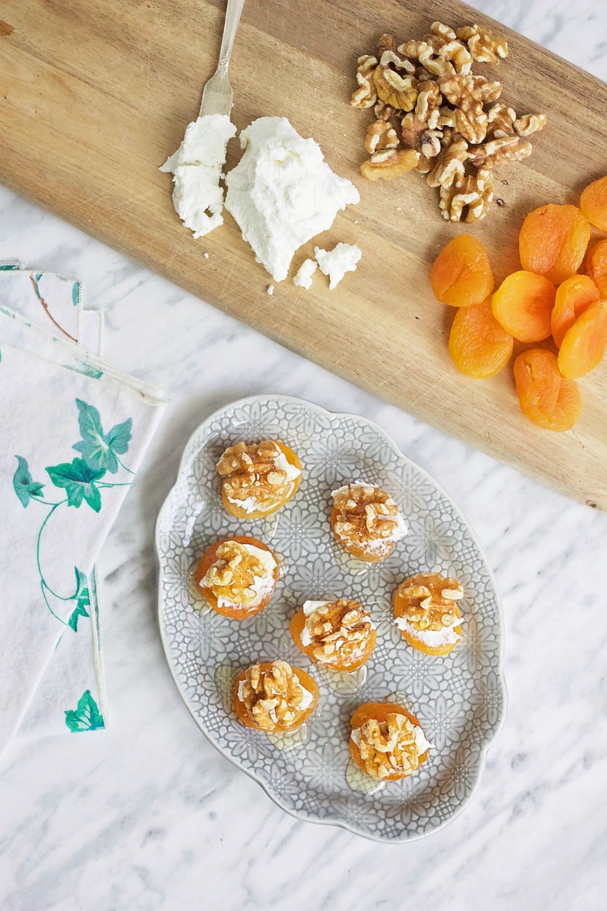 Apricot and Goat’s Cheese Hors D’Oeuvres