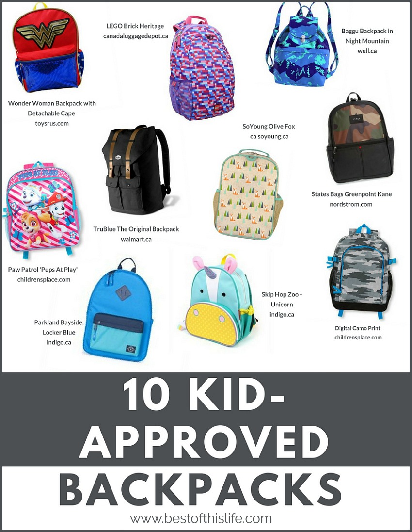 Kid Approved Backpacks That Are Cool For School Best of This Life
