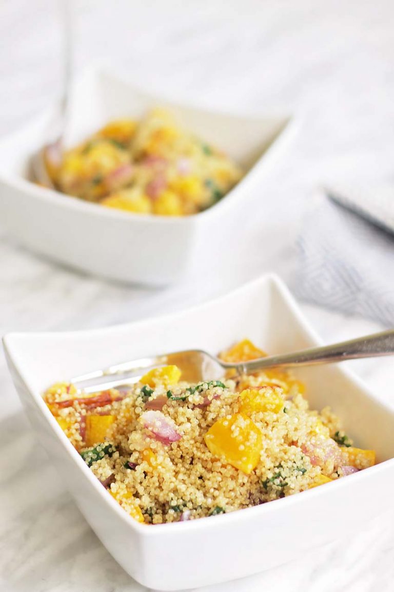 Butternut Squash, Spinach, and Quinoa Casserole