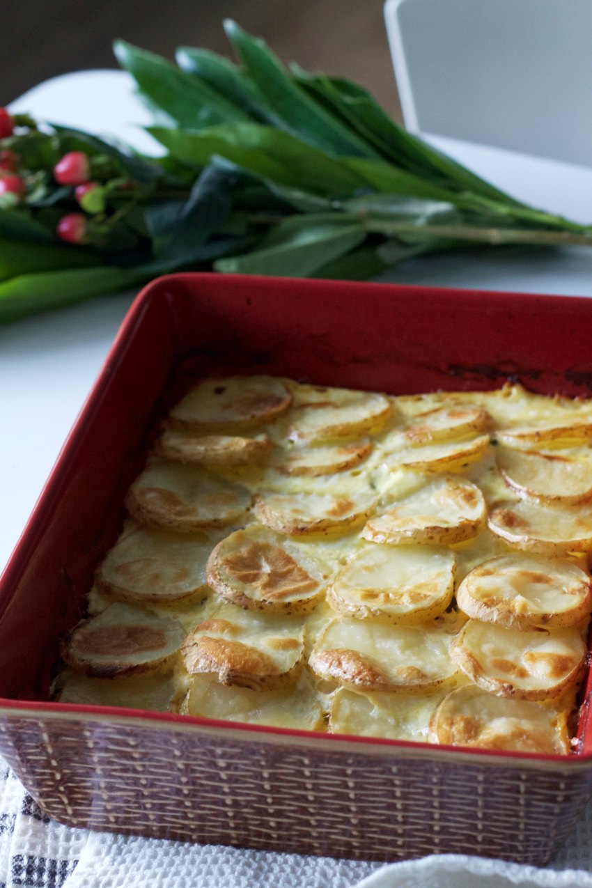 A Hearty Potato Casserole and Fiery Appetizer for Brinner