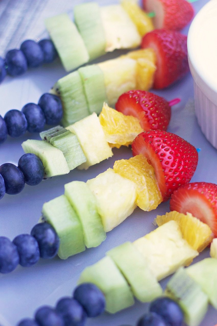 Rainbow Fruit Skewers