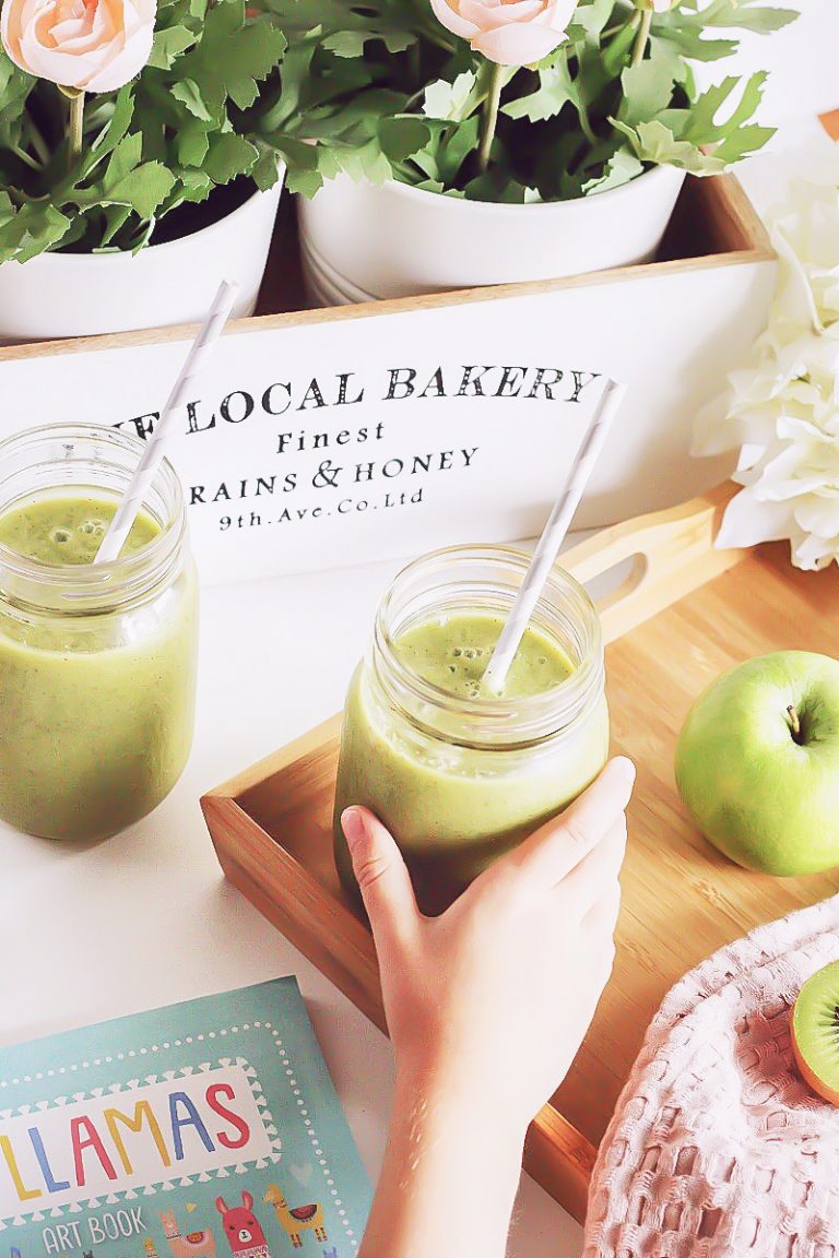 Healthy After School Green Apple Smoothie