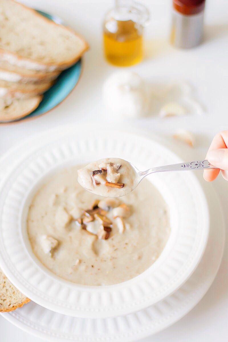 A Creamy Vegan Mushroom Soup To Warm You Up On Cold Days
