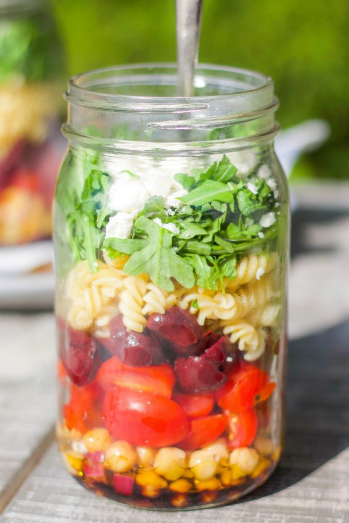 Mason Jar Pasta Salad