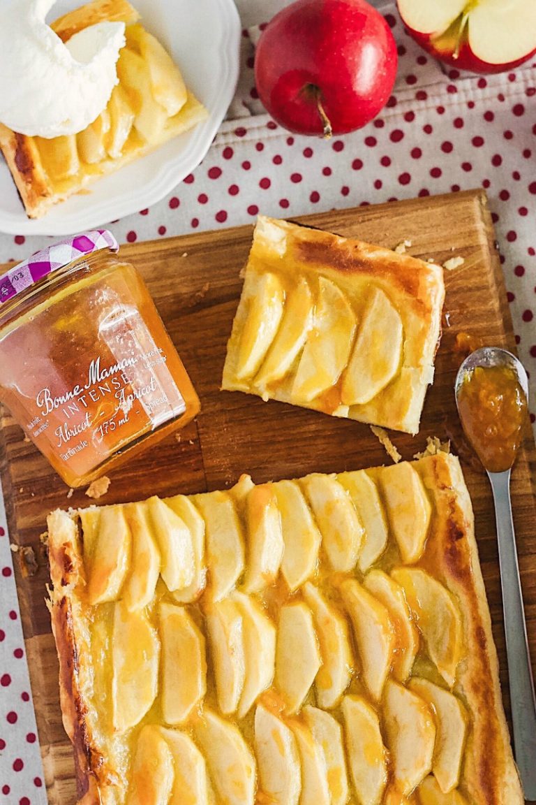 Rustic Apple Tart with Apricot Glaze