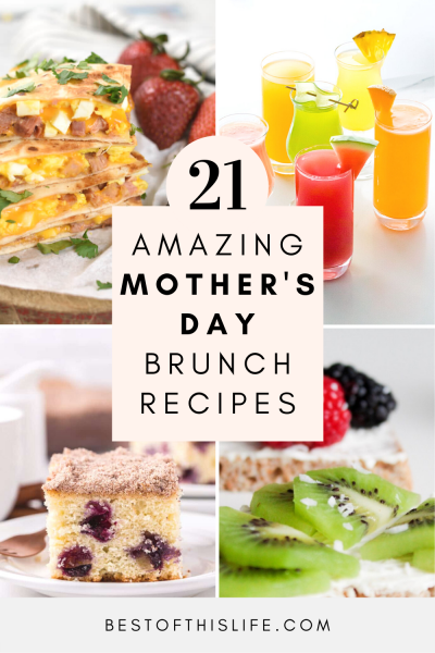 Mother's Day brunch recipes cake fruit drinks